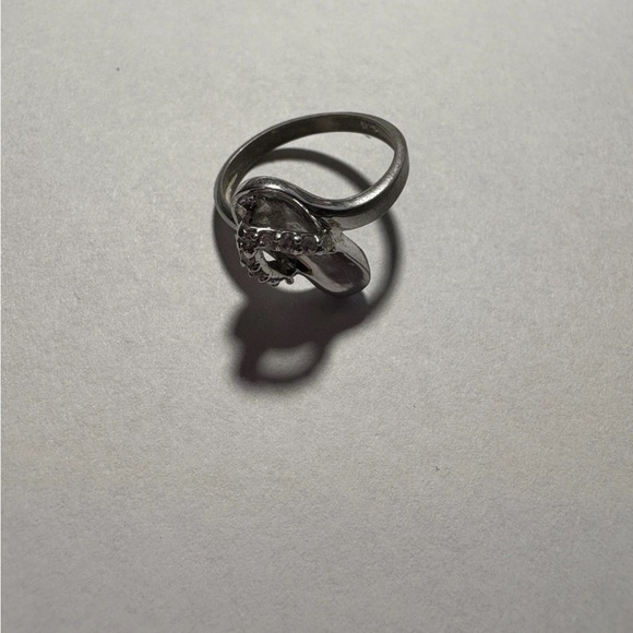 Sterling Silver .925 Flip Flop Sandal Ring – Unique Beach Style Sz 6 -approx - Picture 6 of 6